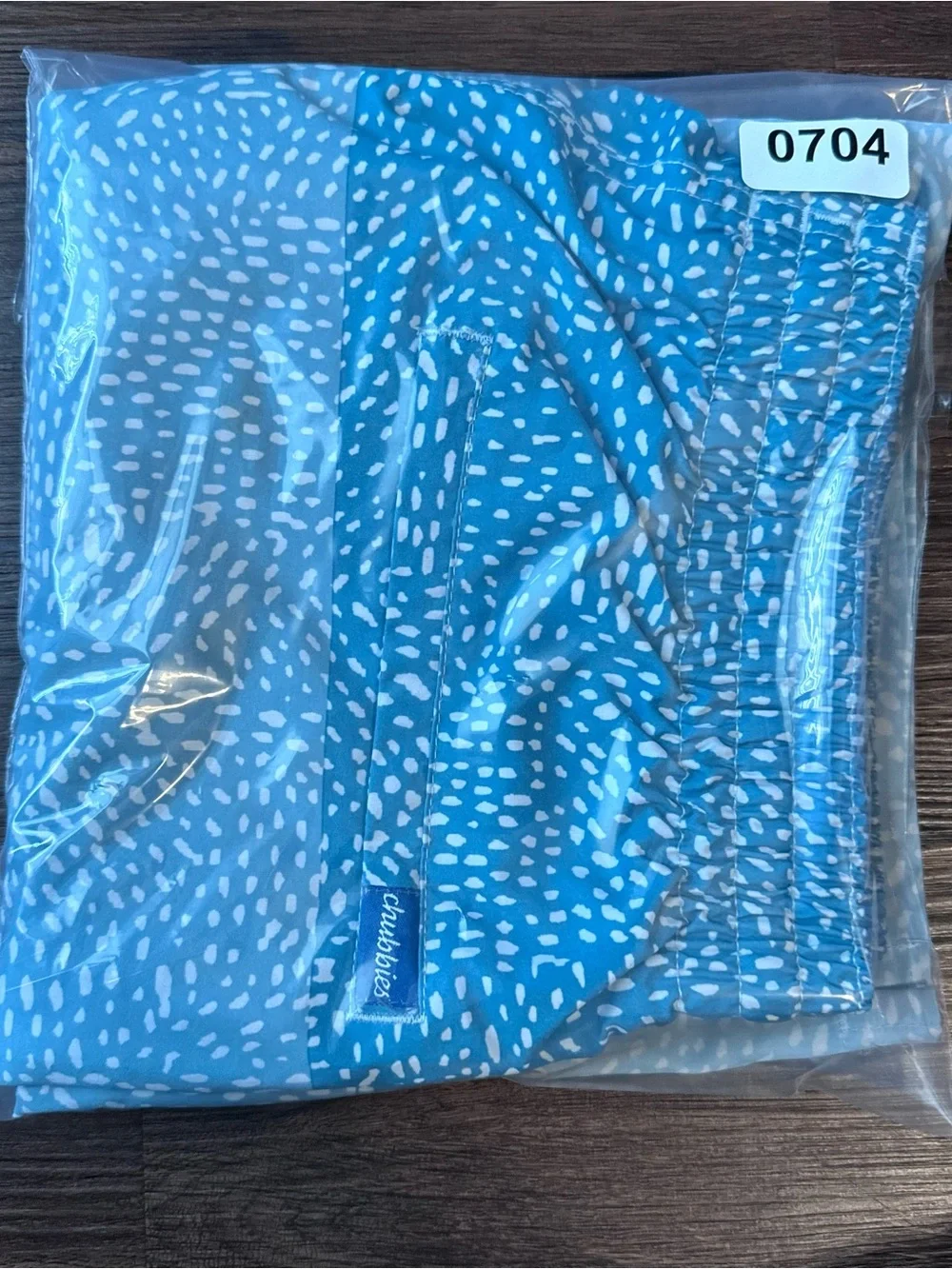 Chubbies Men's Swim Trunks Large Blue Teal 5.5 Mesh Lined Board Shorts